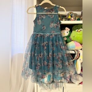 Lilt Floral Tulle Sleeveless Mermaid Tail Dress size 10
